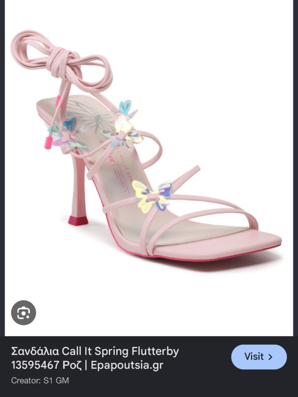Call it Spring Flutterfly Heels - Picture 2 of 2